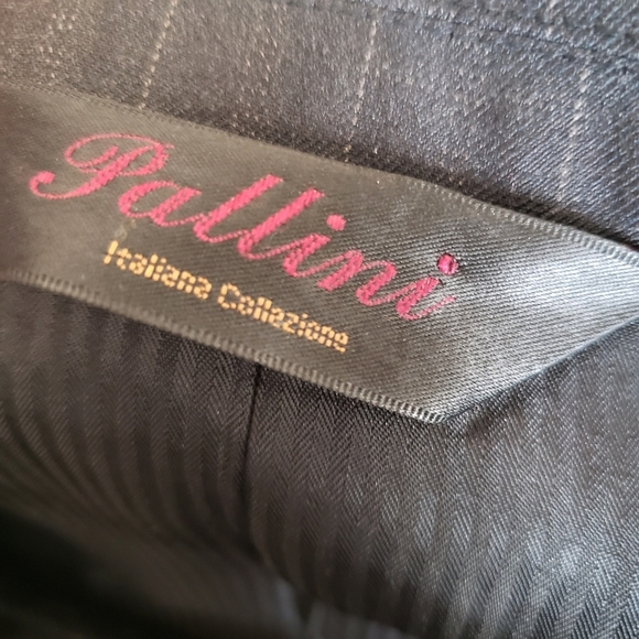 mens PALLINI black 4 button windowpane suit‎ sz 40R - Picture 10 of 13